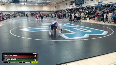 107 lbs Champ. Round 2 - Ethan Tayse, Blaine vs Paul Solberg, Osseo