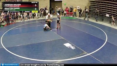 45 lbs Quarterfinal - Jameson Walker, LV Bear Wrestling Club vs Braxton Magee, Cowboy Mat Club