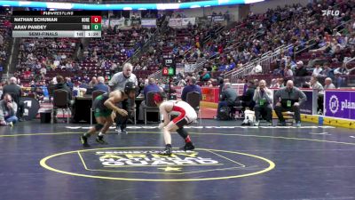 107 lbs Semifinal - Nathan Schuman, Honesdale vs Arav Pandey, Trinity*