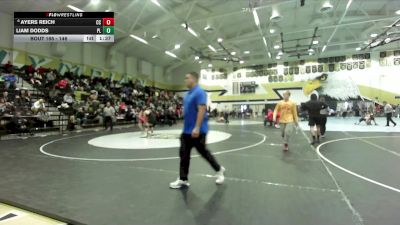 146 lbs Champ. Round 2 - Liam Dodds, Point Loma vs Ayers Reich, Cathedral Catholic