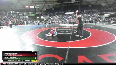 77 lbs Champ. Round 2 - Madox Bryan, Lake Stevens Wrestling Club vs Beau Babka, Twin City Wrestling Club