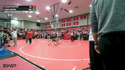 119 lbs Quarterfinal - Kaleb Proctor, Henryetta HS vs Beau Moore, Gore Public Schools