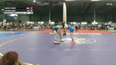 138 lbs Allday - Daniel Russo, RALEIGH AREA WOLFPACK RED vs Cayden Laws, REAL LIFE WRESTLING CLUB
