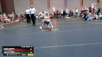 60 lbs Semifinal - Haze Dunkin, Nebraska Boyz vs Oakley Reed, Proving Grounds Wrestling