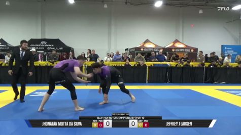Jeffrey J Larsen vs Jhonatan Motta Da Silva 2026 Pan IBJJF Jiu-Jitsu No-Gi Championship