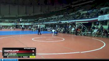 141 lbs Finals (2 Team) - Clay Carlson, South Dakota State vs Shannon Hanna, Campbell University