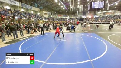 145 lbs Consi Of 8 #2 - Henry Teesdale, Independent vs Jayson Batalla, Greeley United