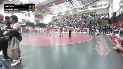 170 lbs Champ. Round 2 - Daniela Tapia, Paramount vs Mia Britt, Ayala