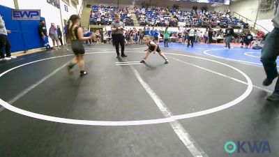 60-66 lbs Rr Rnd 1 - Roselyn Mosby, Wyandotte Youth Wrestling vs Emma Luper, Jay Wrestling Club