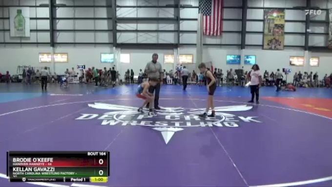 85 lbs Cons. Round 2 Brodie O Keefe Hanover Hawkeye vs Kellan Gavazzi North Carolina Wrestling Factory