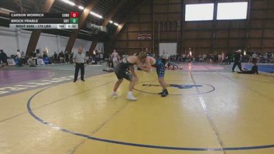 170 lbs Semifinal - Carson Worrick, Combat Athletics vs Brock Frable, Grit Mat Club