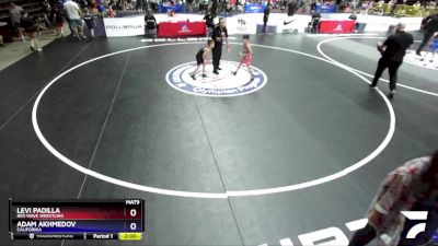 56 lbs Cons. Semi - Levi Padilla, Red Wave Wrestling vs Adam Akhmedov, California