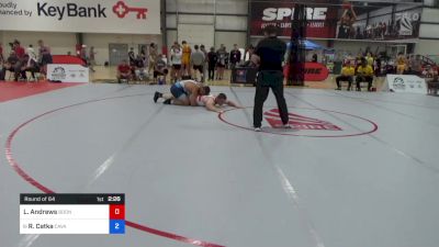 125 kg Round Of 64 - Levi Andrews, Boone RTC vs Ryan Catka, Cavalier Wrestling Club