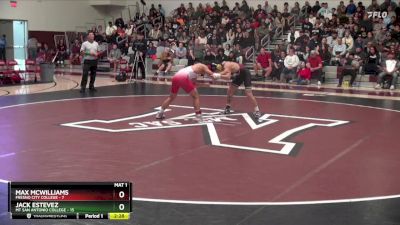 165 lbs Finals (2 Team) - Max Mcwilliams, Fresno City College vs Jack Estevez, Mt San Antonio College