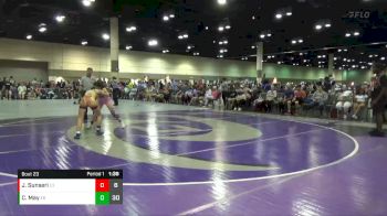 105 lbs Round 6 (8 Team) - Jaelynn Sunseri, Orange City Titans vs Claire May, Indiana Smackdown