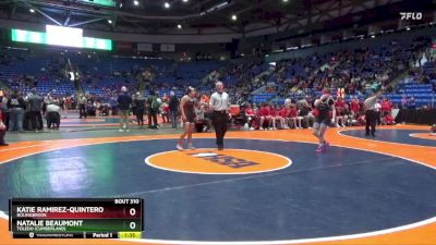 135 lbs Semifinal - Natalie Beaumont, Toledo (Cumberland) vs Katie Ramirez-Quintero, Bolingbrook