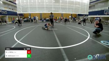 46 lbs Consi Of 8 #2 - Maverick Lester-Mills, Lions Wrestling Academy vs Wyatt Adkisson, Division Bell Wrestling