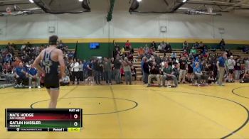 126 lbs Cons. Round 3 - Gatlin Hassler, MIDVIEW vs Nate Hodge, OAK HARBOR