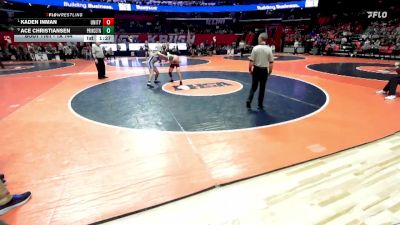 1A 144 lbs Quarterfinal - Kaden Inman, Tolono (Unity) vs Ace Christiansen, Princeton