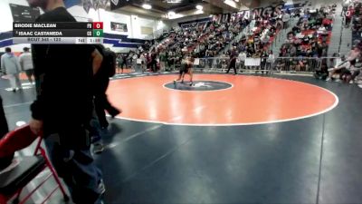 120 lbs Champ. Round 3 - Isaac Castaneda, Canyon Springs vs Brodie Maclean, Palm Desert