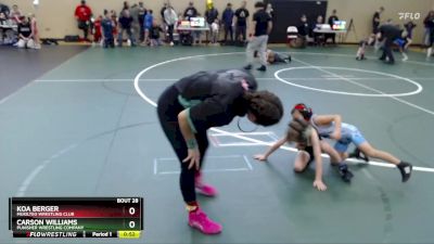 49 lbs Quarterfinal - Carson Williams, Punisher Wrestling Company vs Koa Berger, Mukilteo Wrestling Club