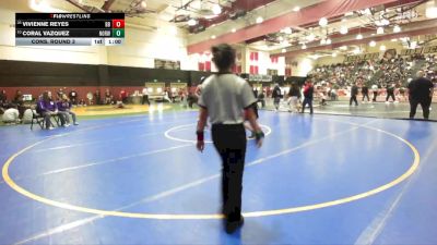 110 lbs Cons. Round 3 - Coral Vazquez, Norwalk vs Vivienne Reyes, Big Bear