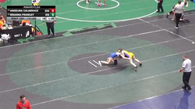 119 lbs Round Of 16 - Angelina Calabrace, Derry Area vs Brianna Frawley, Girard