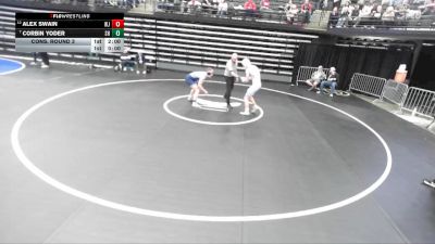 5A 165 lbs Cons. Round 3 - Corbin Yoder, Salem Hills vs Alex Swain, West Jordan