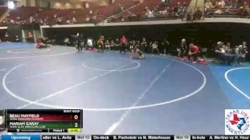 83 lbs Cons. Round 3 - Mariam Garay, Texas Elite Wrestling Club vs Beau Mayfield, Texas Takedown Academy