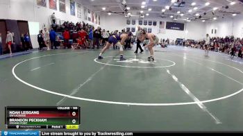 165 lbs Quarterfinal - Noah Leisgang, UW Lacrosse vs Brandon Peckham, Stevens Point