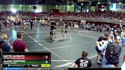 82 lbs Quarterfinal - Alaina Hoffman, Howells Dodge vs Hattie Kamrath, Waverly Wrestling Club