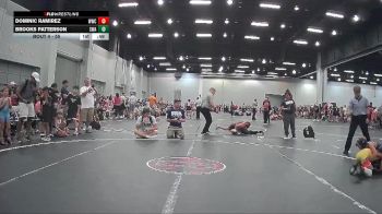 55 lbs Champ. Round 1 - Brooks Patterson, SLATE WRESTLING ACADEMY vs Dominic Ramirez, Wolverine Wrestling Club