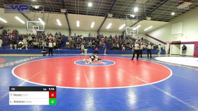 110 lbs Round Of 16 - Teagan Ready, Cleveland vs Lyla Waldren, Sand Springs