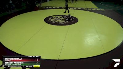 54 lbs Cons. Round 1 - Greyson McCrae, Hastings vs Bennett Anderson, WCA (West Central Area)