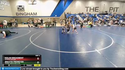 53-57 lbs Round 2 - Brextin Fromeyer, Talons Wrestling Club vs Nolan Broadbent, Olympus-Skyline