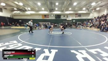 157 lbs Champ. Round 2 - Nathan May, Steilacoom vs Aiden Ivey, Forks