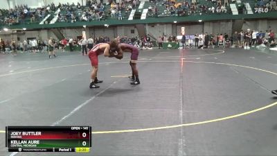 141 lbs Quarterfinal - Kellan Aure, Central Michigan vs Joey Buttler, Indiana