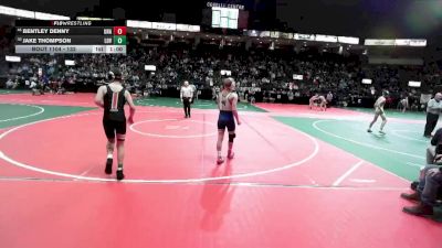 132 lbs Cons. Round 3 - Bentley Denny, Unattached vs Jake Thompson, LOV1