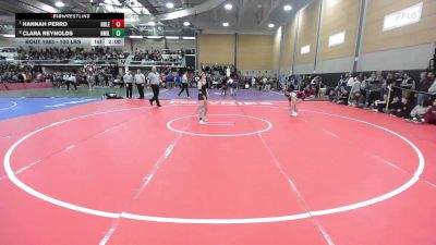 100 lbs Quarterfinal - Hannah Perro, Noble vs Clara Reynolds, New Milford