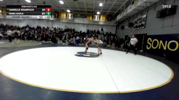 190 lbs Champ. Round 1 - Danielle Krampach, Cypress vs Sara Ayala, Mountain View