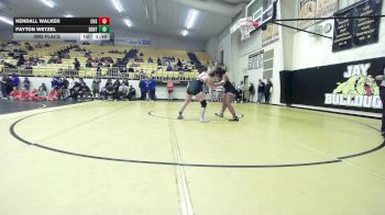 145 lbs 3rd Place - Kendall Walker, Collinsville HS Girls vs Payton Wetzel, Bentonville Girls