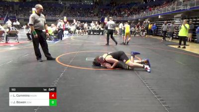 150 lbs Round Of 32 - Luke Cummins, Moon vs Jackson Bowen, Downingtown West