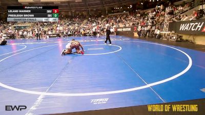 Quarterfinal - Leland Warner, SWAT vs Presleigh Brown, Bobcat Wrestling Club