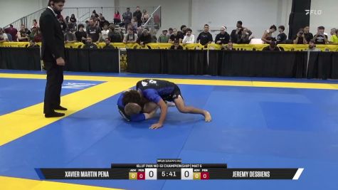 Jeremy Desbiens vs Xavier Martin Pena 2026 Pan IBJJF Jiu-Jitsu No-Gi Championship