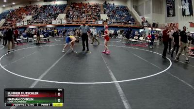 106 lbs Quarterfinal - Nathan Conklin, Loyola-Blakefield vs Summer Mutschler, Archbishop Spalding