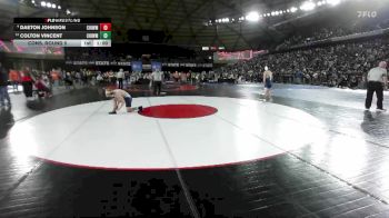 Boys 4A 144 lbs Cons. Round 5 - Colton Vincent, Chiawana vs Daeton Johnson, Chiawana