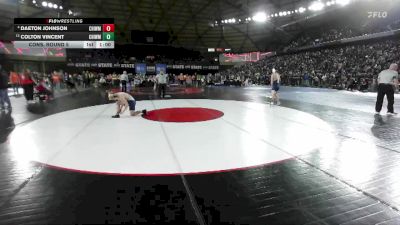 Boys 4A 144 lbs Cons. Round 5 - Colton Vincent, Chiawana vs Daeton Johnson, Chiawana