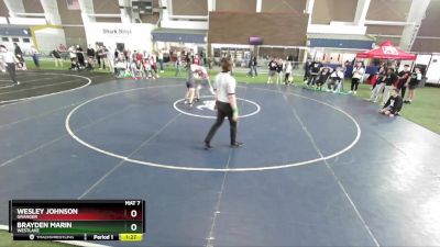 132 lbs Cons. Round 4 - Brayden Marin, Westlake vs Wesley Johnson, Granger