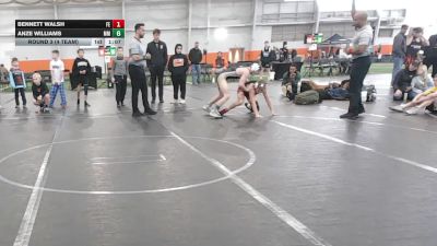 110 lbs Round 3 (4 Team) - Bennett Walsh, Firebird Elite vs Anze Williams, Meridian Maniacs