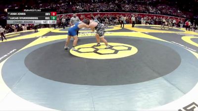 D1-285 lbs Champ. Round 1 - Josh Jones, Stow-Munroe Falls vs Lucas Stuerenberg, Moeller